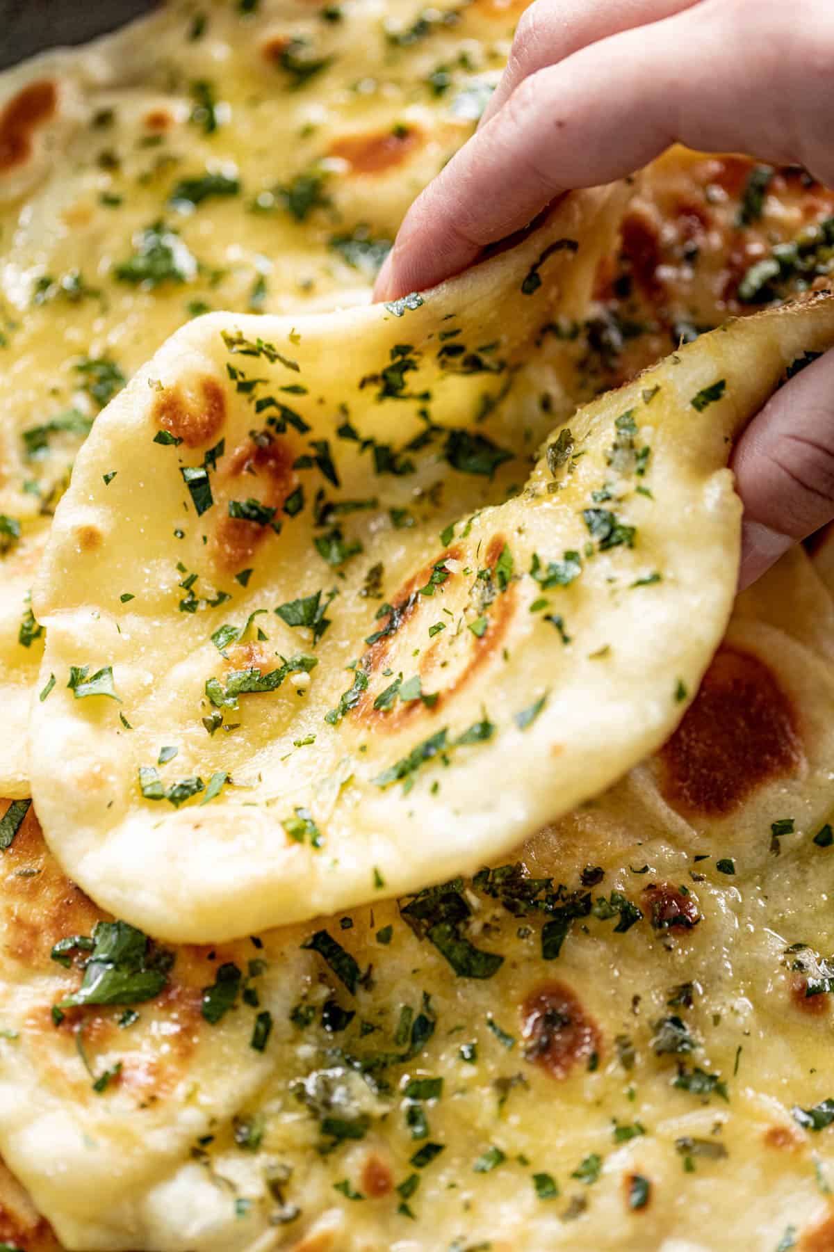 buttery garlic naan bread recipe