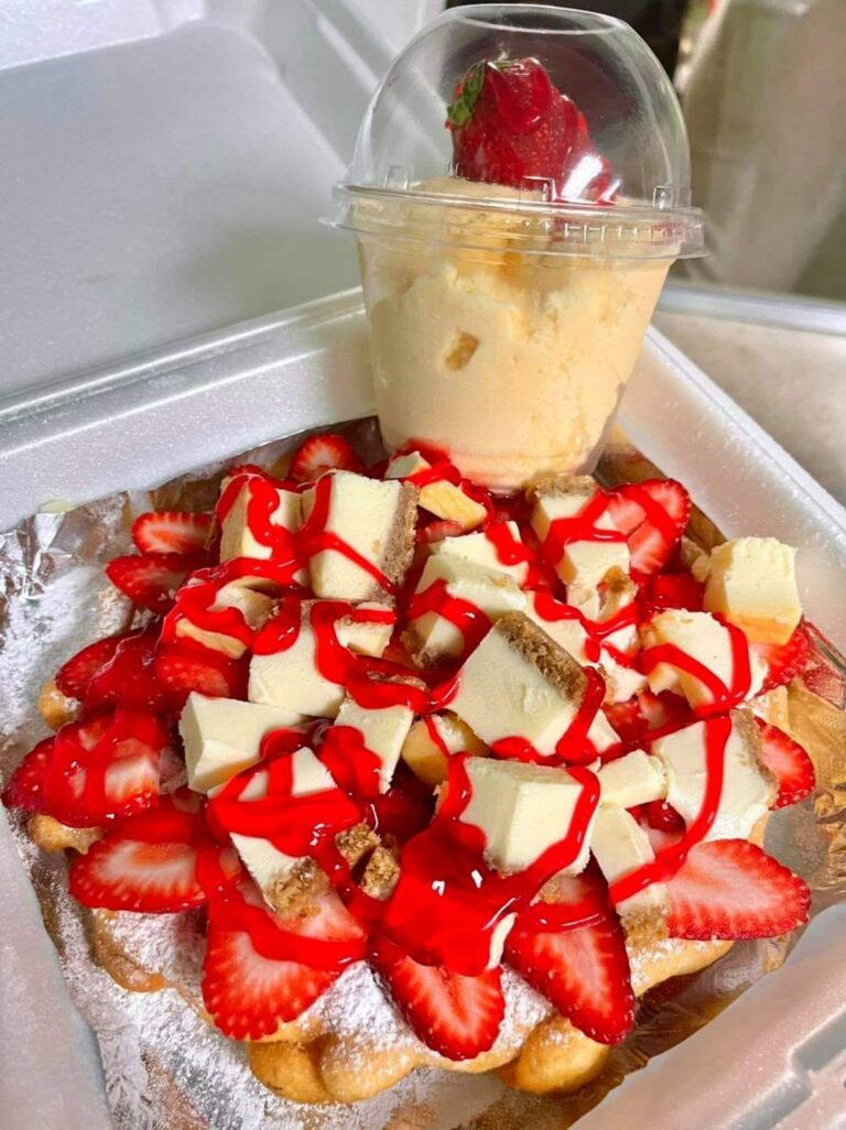 Strawberry Cheesecake Funnel Cake