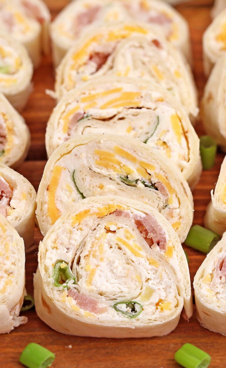 Ham and Cheese Tortilla Roll Ups