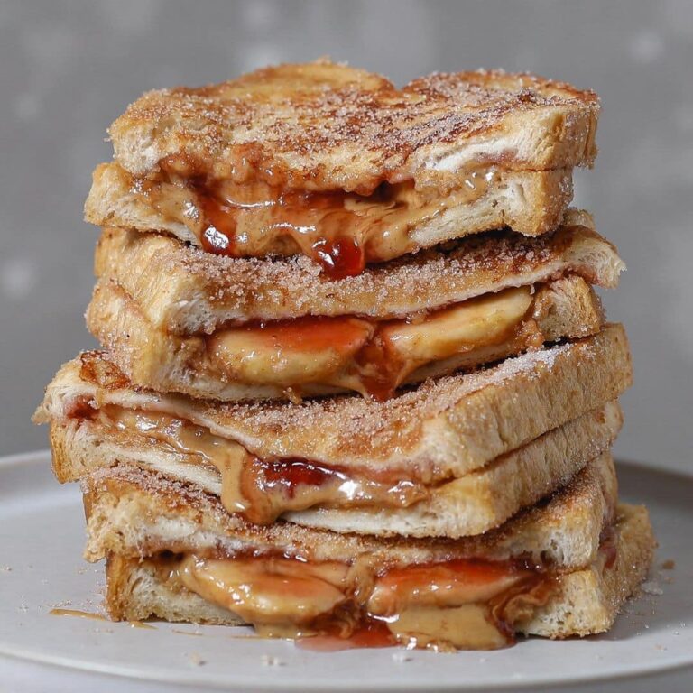 Homemade Peanut Butter Jelly French Toast