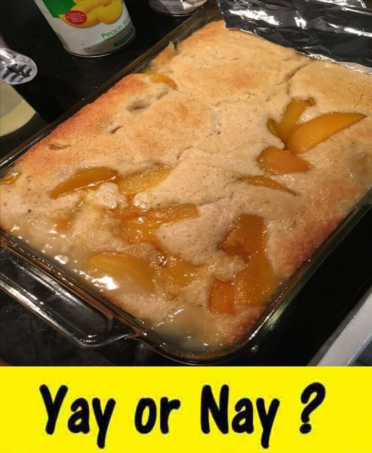 Lazy Peach Cobbler