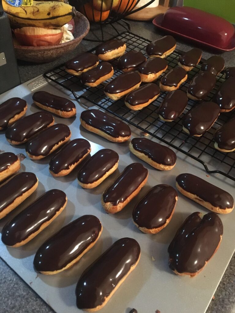 HOMEMADE CHOCOLATE ECLAIRS