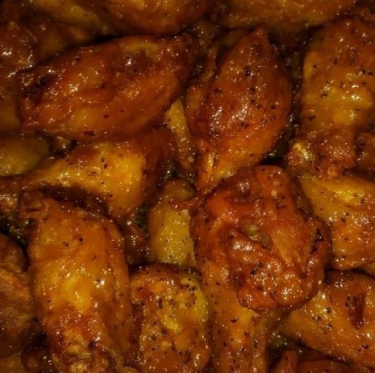 Spicy garlicky honey lemon pepper wings …