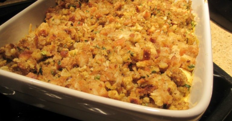 Got Leftover Chicken And Stuffing? Make This Casserole!