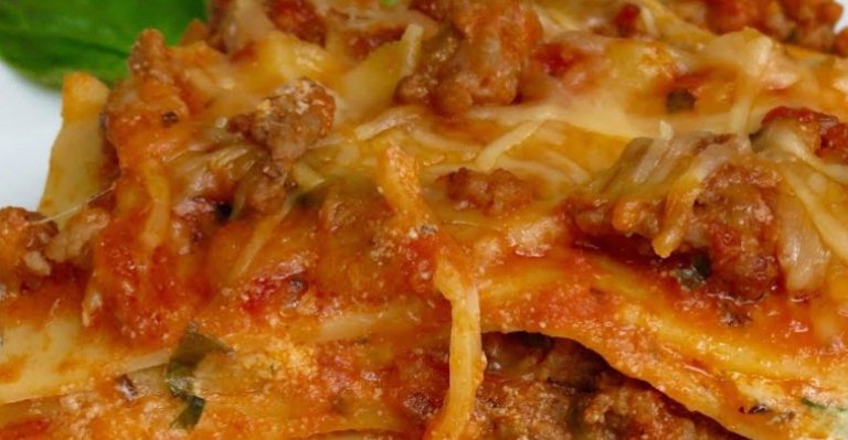 Super Simple Italian Lasagna Made With Meaty Sausage