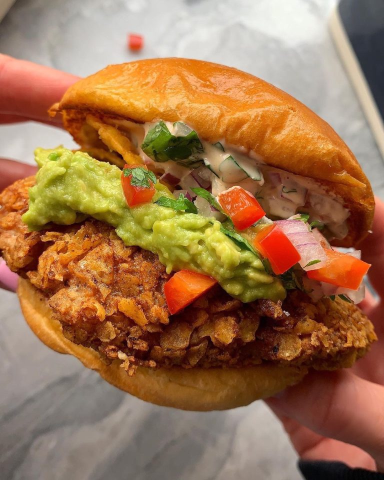 Mexican fried chicken burger