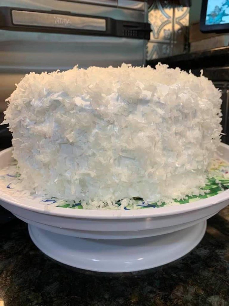 Delicious Creamy Coconut Cake