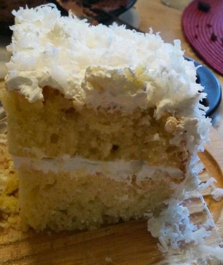 Moist and Delicious Creamy Coconut Cake