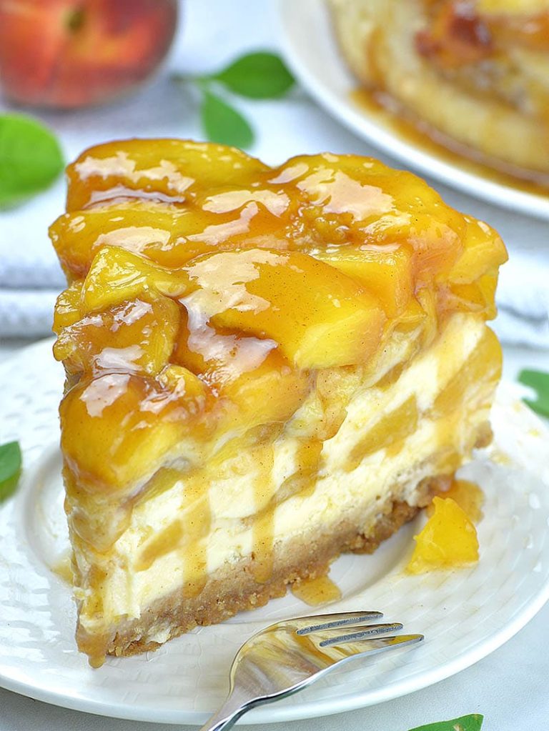 Peach Cobbler Cheesecake