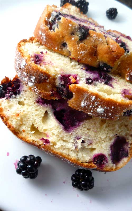 Blackberry Yogurt Cake