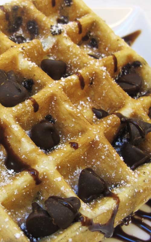 Chocolate Chip Belgian Waffles