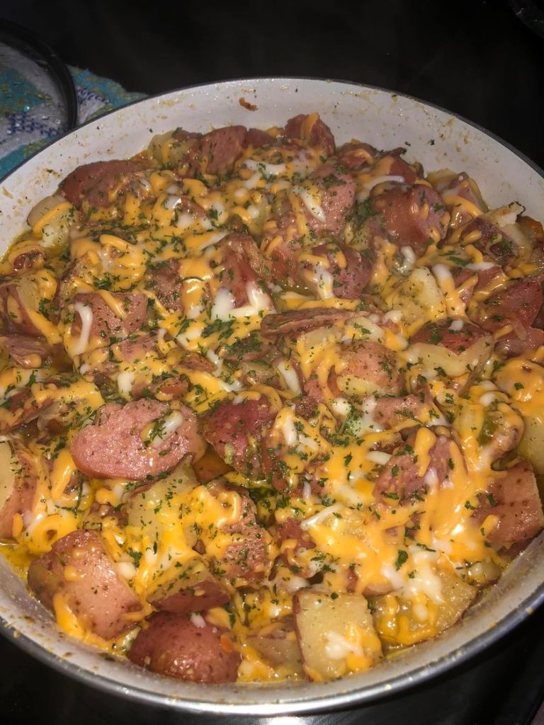 Cheese Potato & Smoked Sausage Casserole