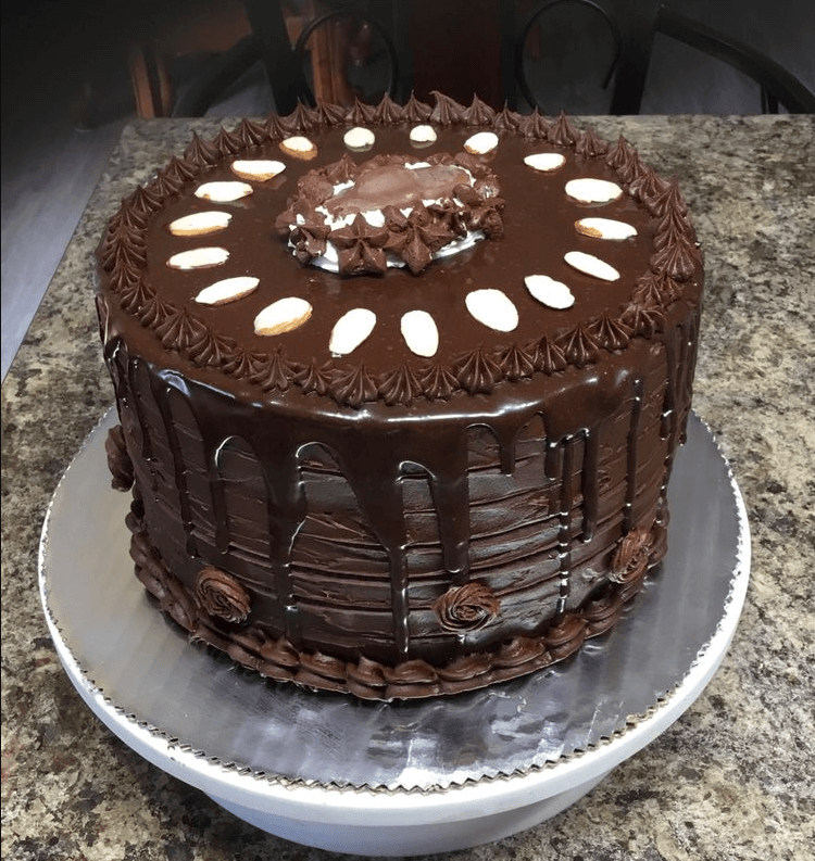 Hersheys Chocolate Cake with Cream Cheese Filling & Chocolate Cream Cheese Buttercream