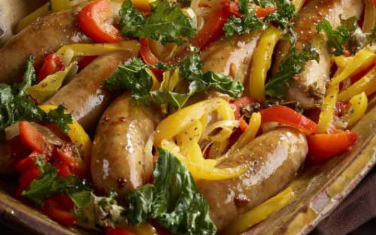 Italian Sausage Stew With Peppers And Crispy Kale