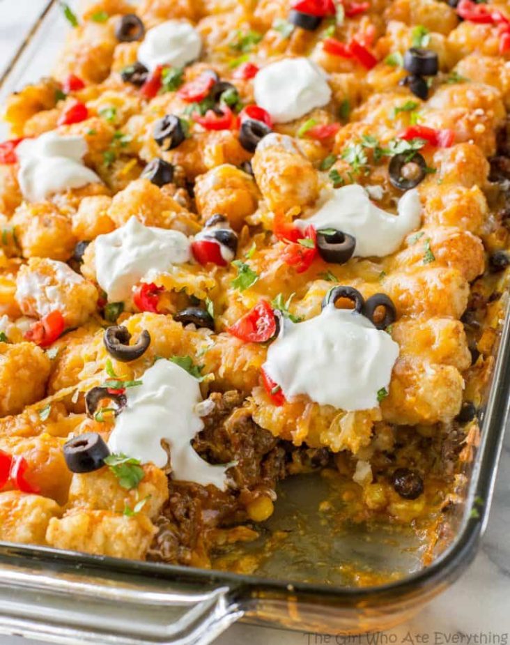 TATER TACO CASSEROLE