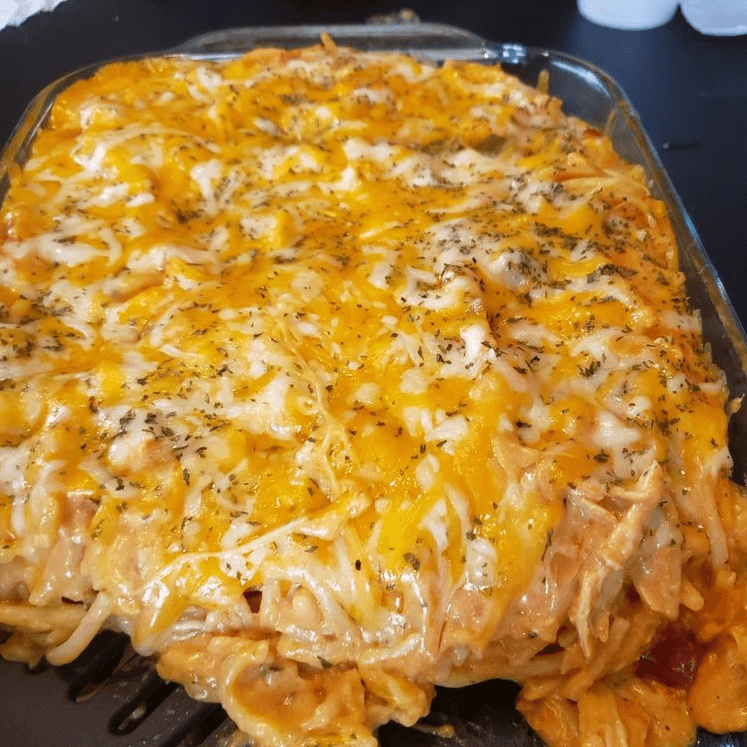 CHICKEN SPAGHETTI CASSEROLE