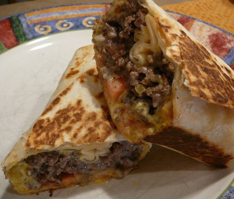 Best Ever Grilled Cheeseburger Wraps!