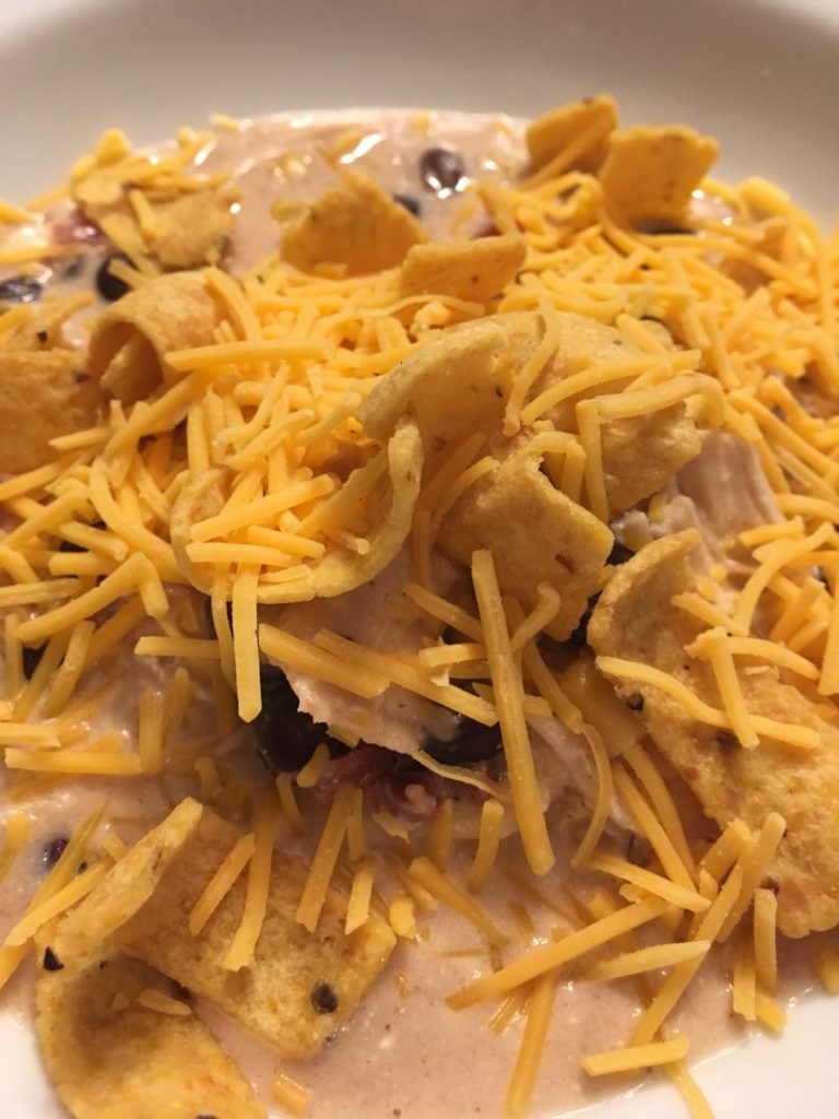 SLOW COOKER CREAM CHEESE CRACK CHICKEN CHILI