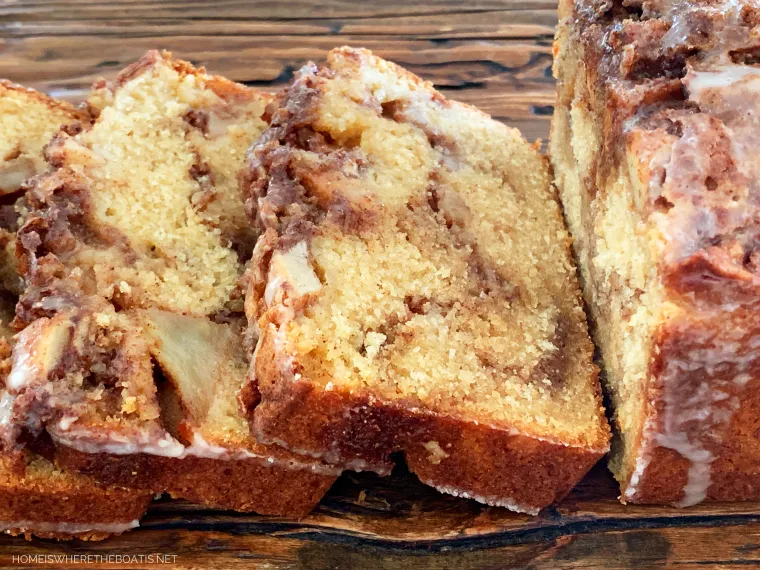 Cinnamon Swirl Apple Fritter Bread