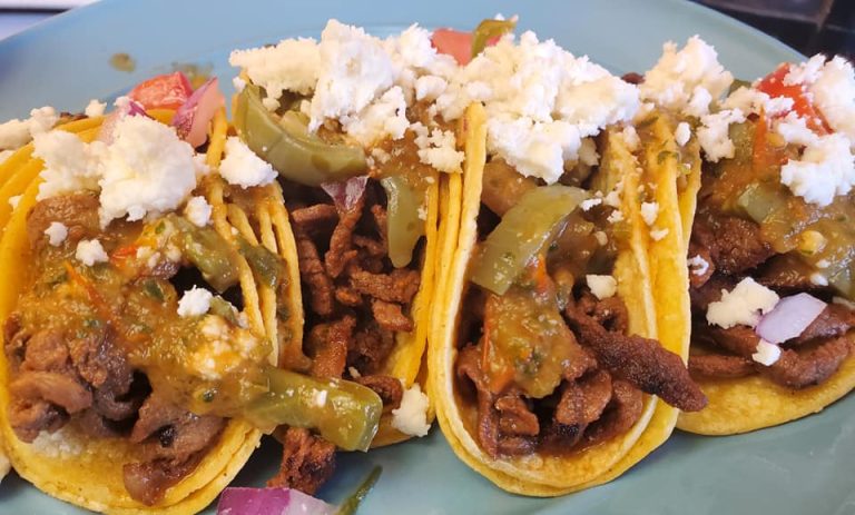 Ground Beef Tacos with Nopales Salad