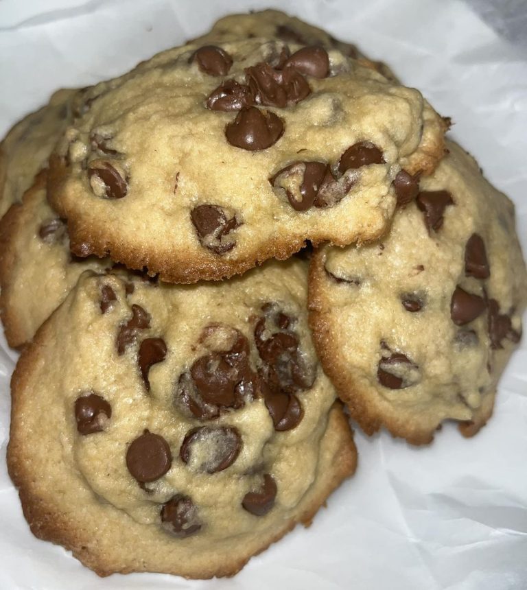 Homemade chocolate chip cookies