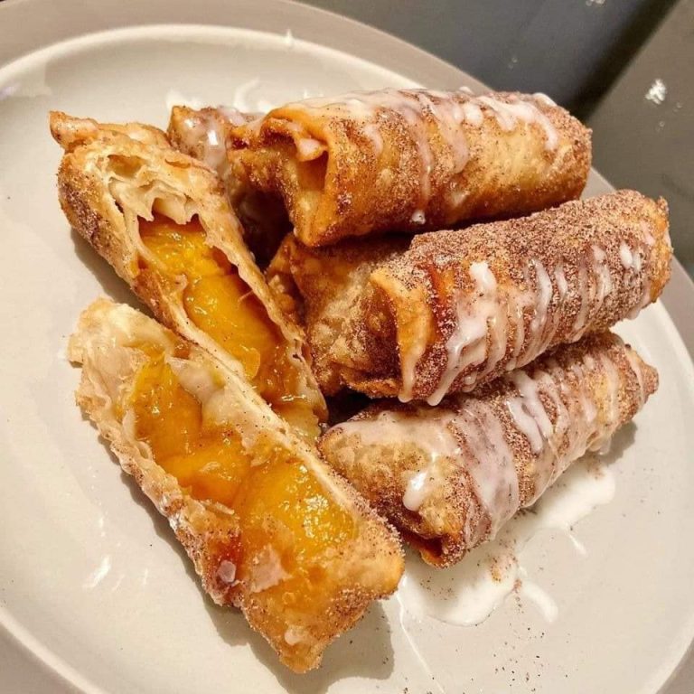 Peach Cobbler Eggrolls