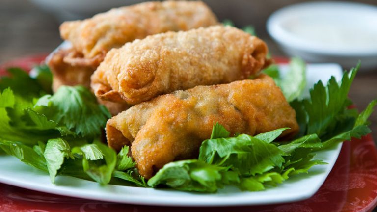 Broccoli Cheese Chicken Egg Rolls