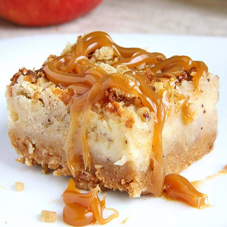 Caramel Apple Cheesecake Bars