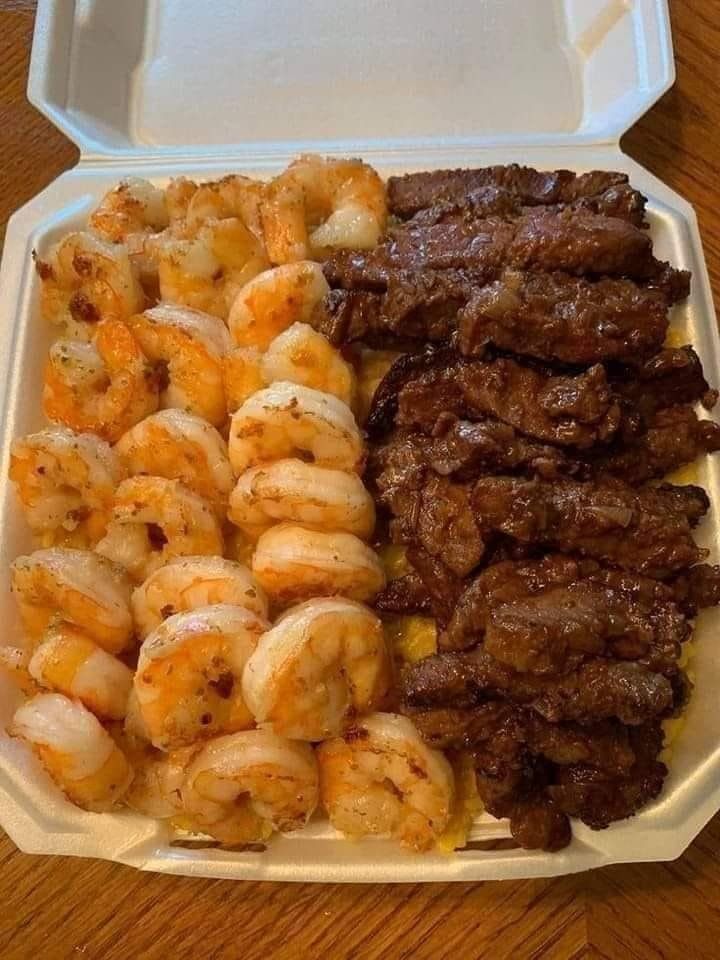 cajun shrimp and steak alfredo pasta