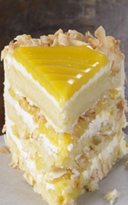 Lemon and coconut cake