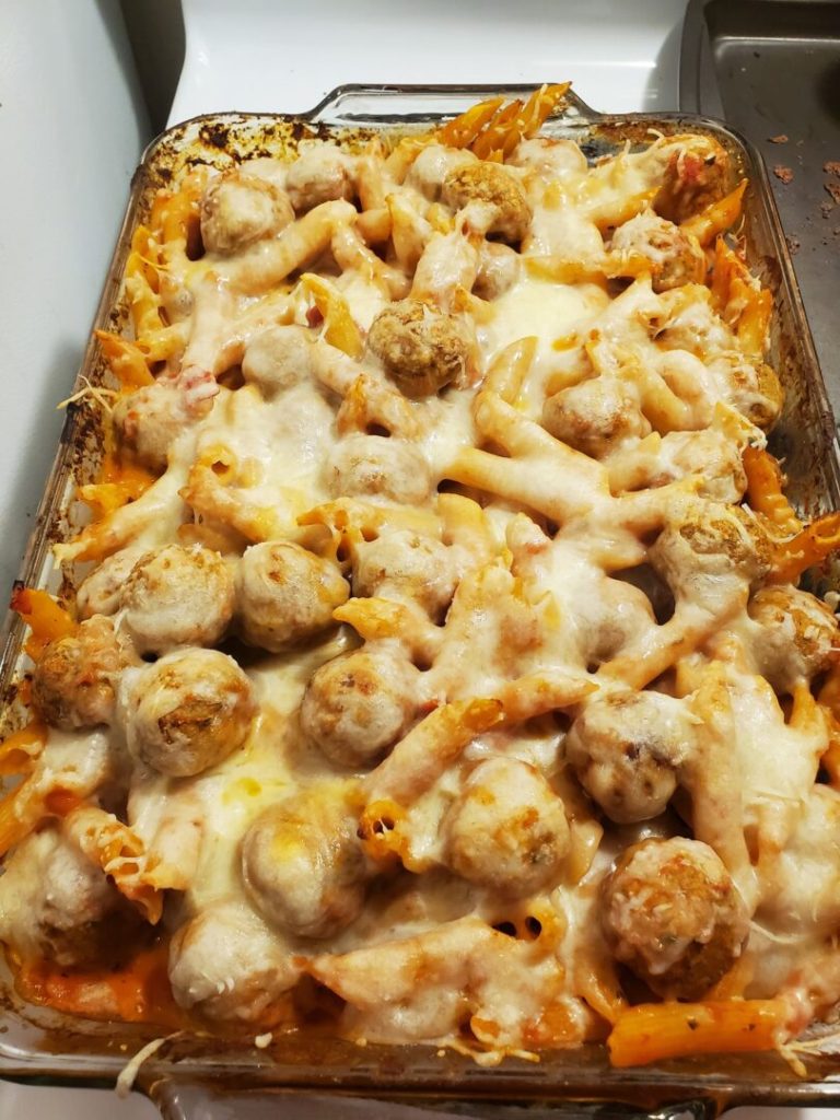 One Pan Meatball Casserole