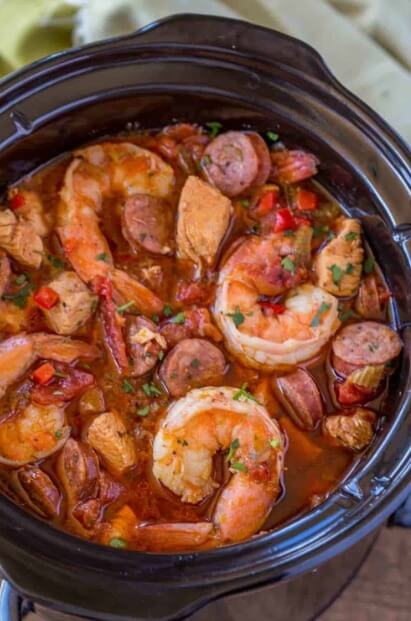 slow cooker jambalaya