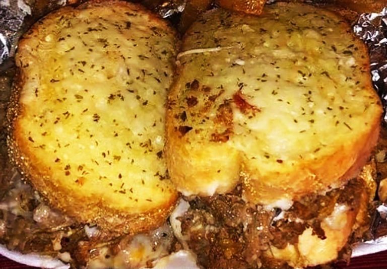 Steak and Cheese Garlic Toast