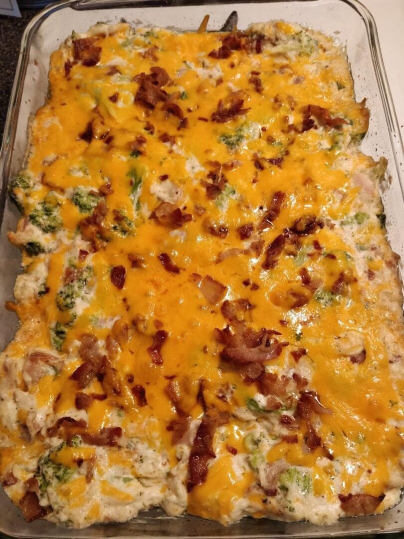 BACON CHICKEN RANCH CASSEROLE