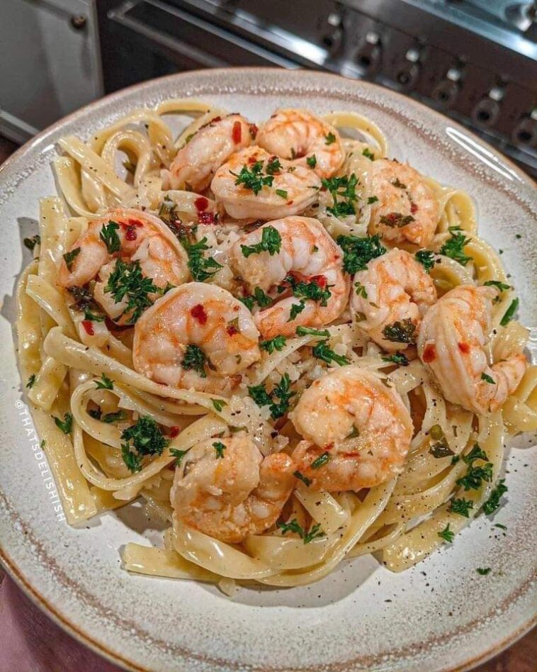 Easy Shrimp Alfredo