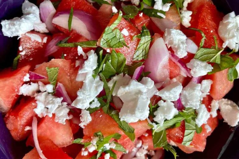 Herb Watermelon Feta Salad