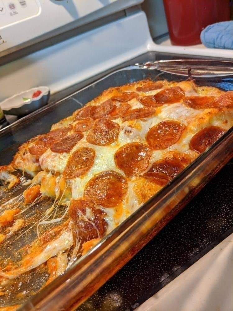 Pepperoni Pizza Casserole