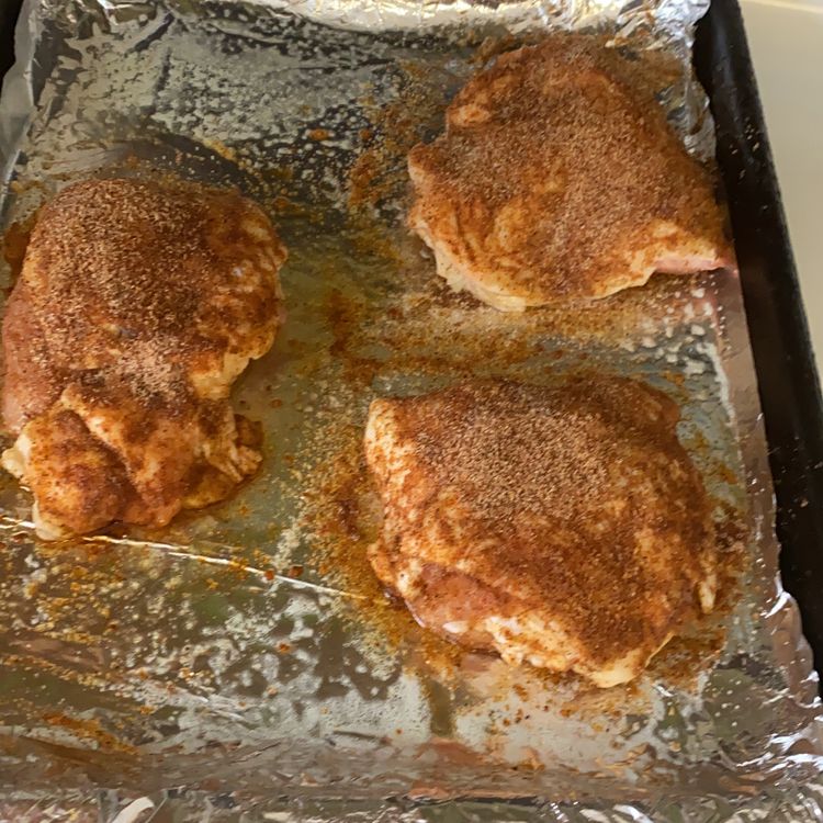 OVEN ROASTED CHICKEN THIGHS