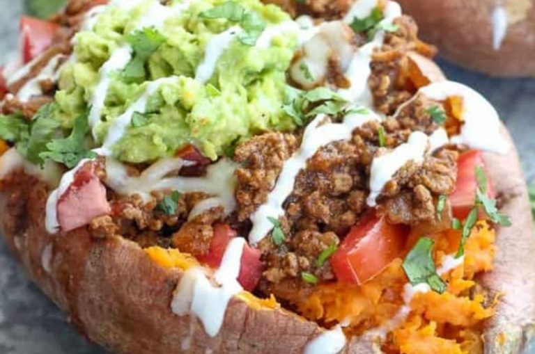 Taco Stuffed Sweet Potatoes Recipe