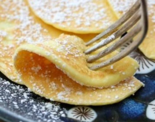 2 Ingredient Cream Cheese Pancakes