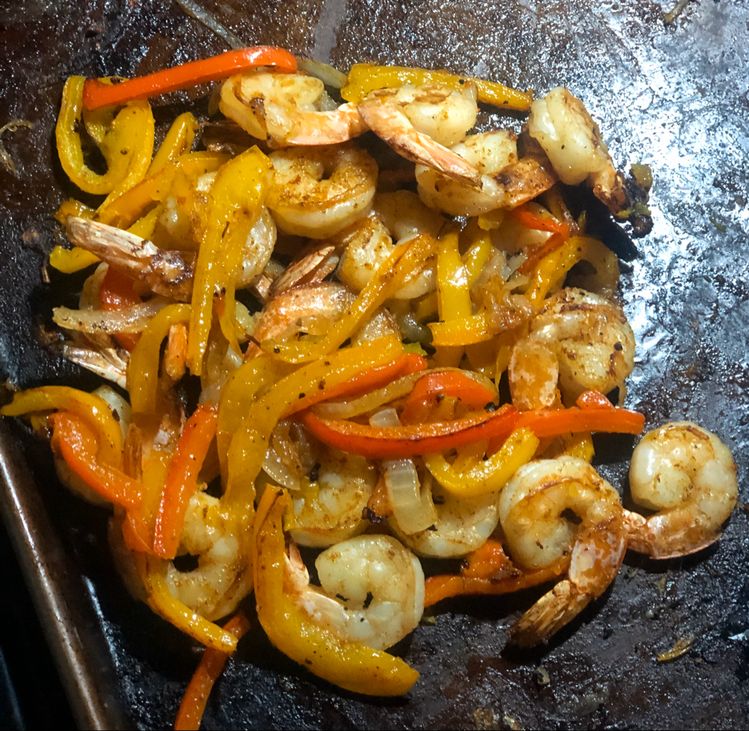 Sheet Pan Shrimp Fajitas Recipe