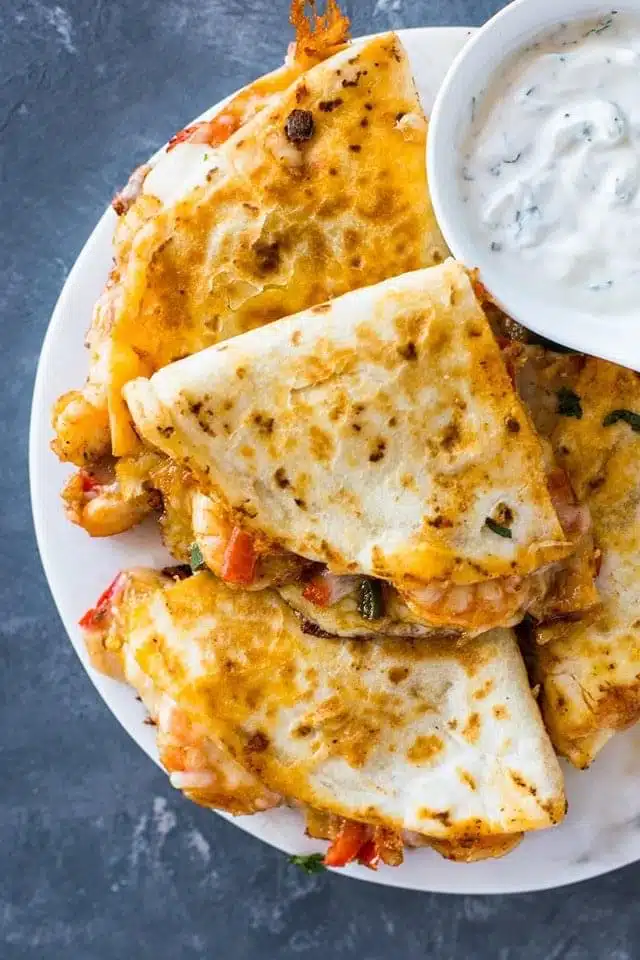 Grilled Shrimp Quesadillas