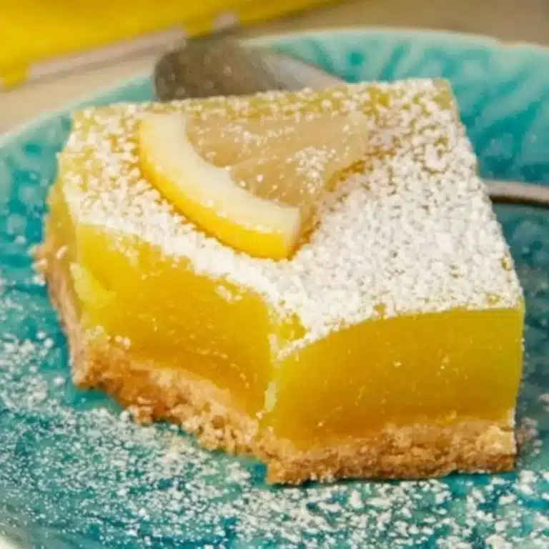 Eggless Lemon Bars