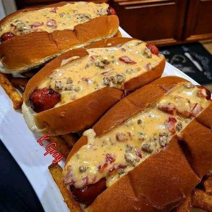 Cheesy Rotel Dogs