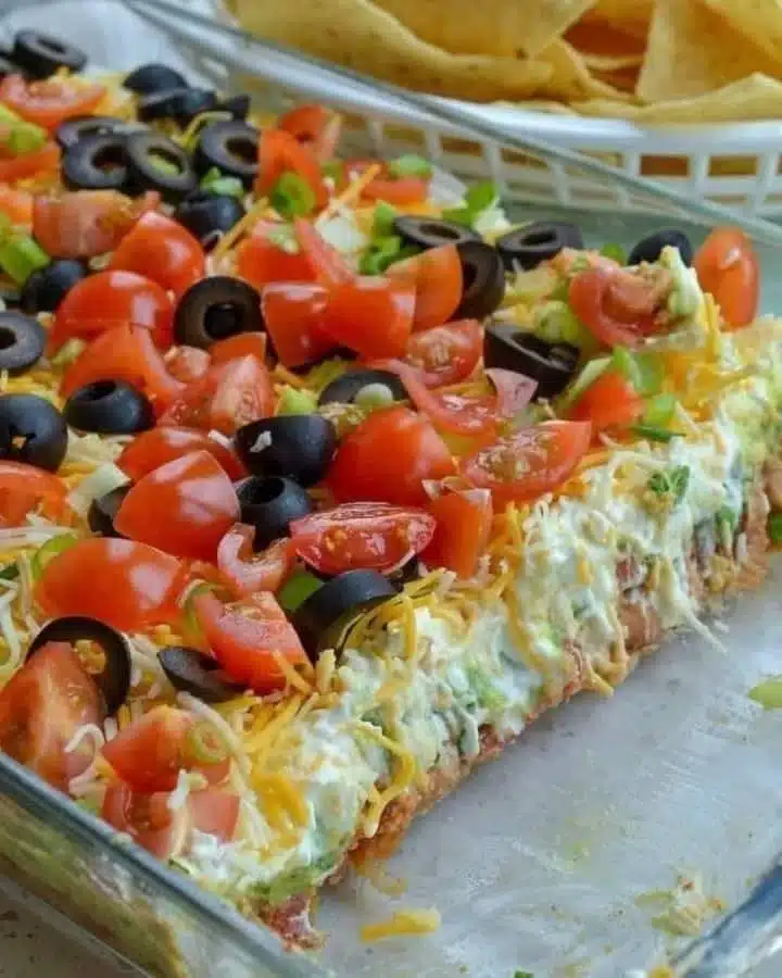 7 Layer Taco Dip.