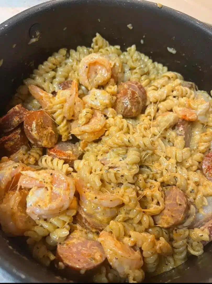 Cajun Sausage and Shrimp Pasta