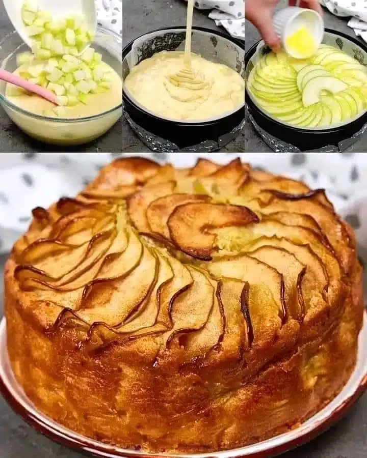 fragrant fluffy apple cake