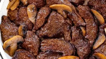 Cajun Butter Steak Bites with Mushrooms