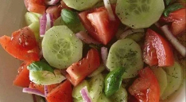 Marinated Cucumbers, Onions, and Tomatoes