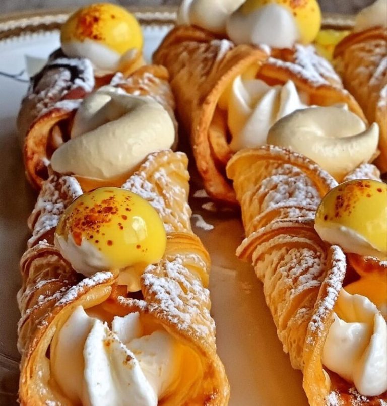 Lemon Meringue Pie Cannolis